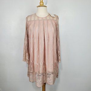 Ylmin Romantic Lace Baby Doll Mini Dress, NWT, M